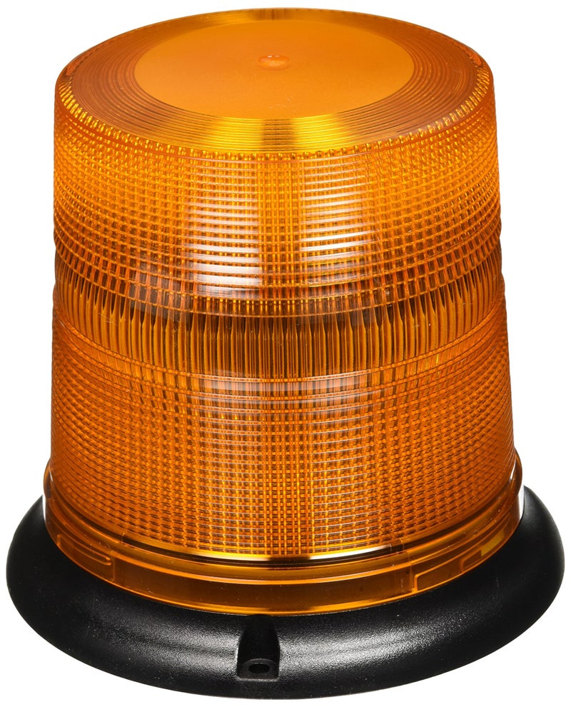 HELLA H27111001 K-LED 50 Fixed Mount Beacon Warning Light, 15 Flashing/Rotating Patterns, Waterproof, 12/24V, Amber